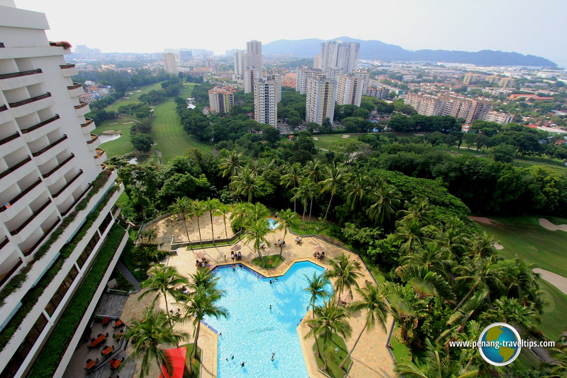 The view from Hotel Equatorial Penang