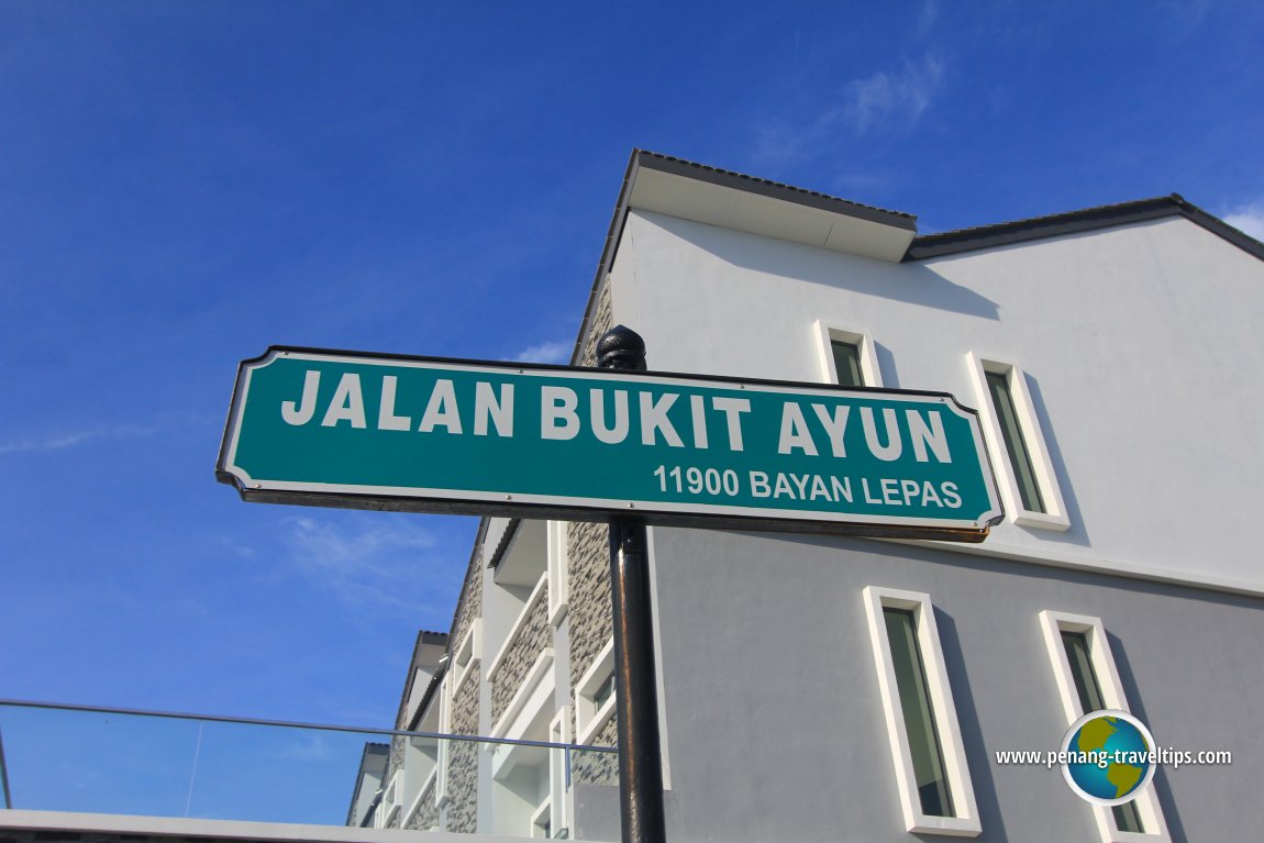 Jalan Bukit Ayun road sign