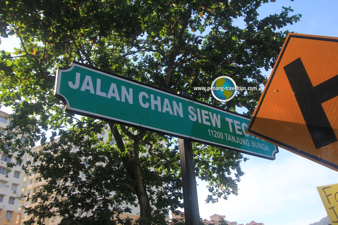 Jalan Chan Siew Teong road sign