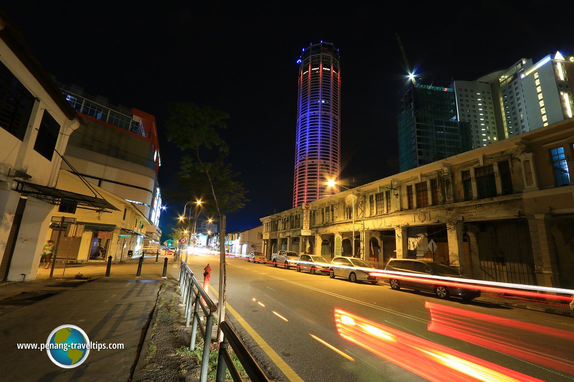 Brick Kiln Road at night