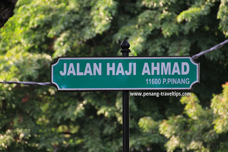 Jalan Haji Ahmad, Bukit Dumbar