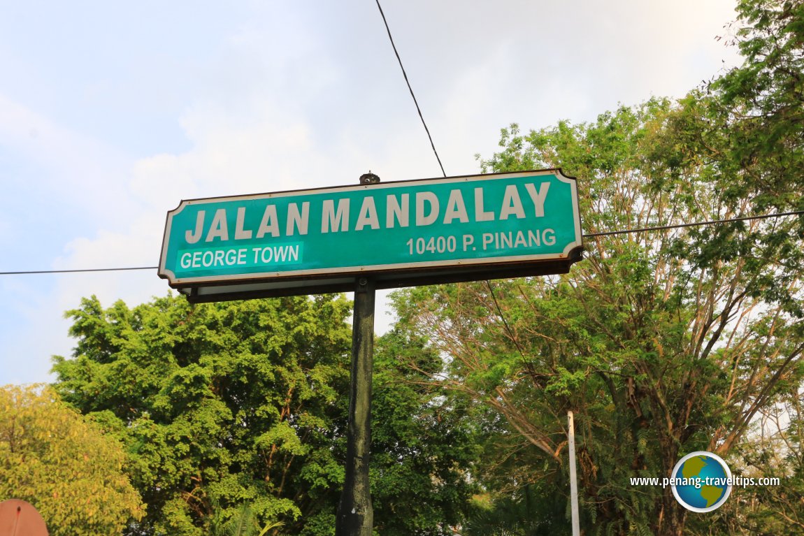 Jalan Mandalay road sign