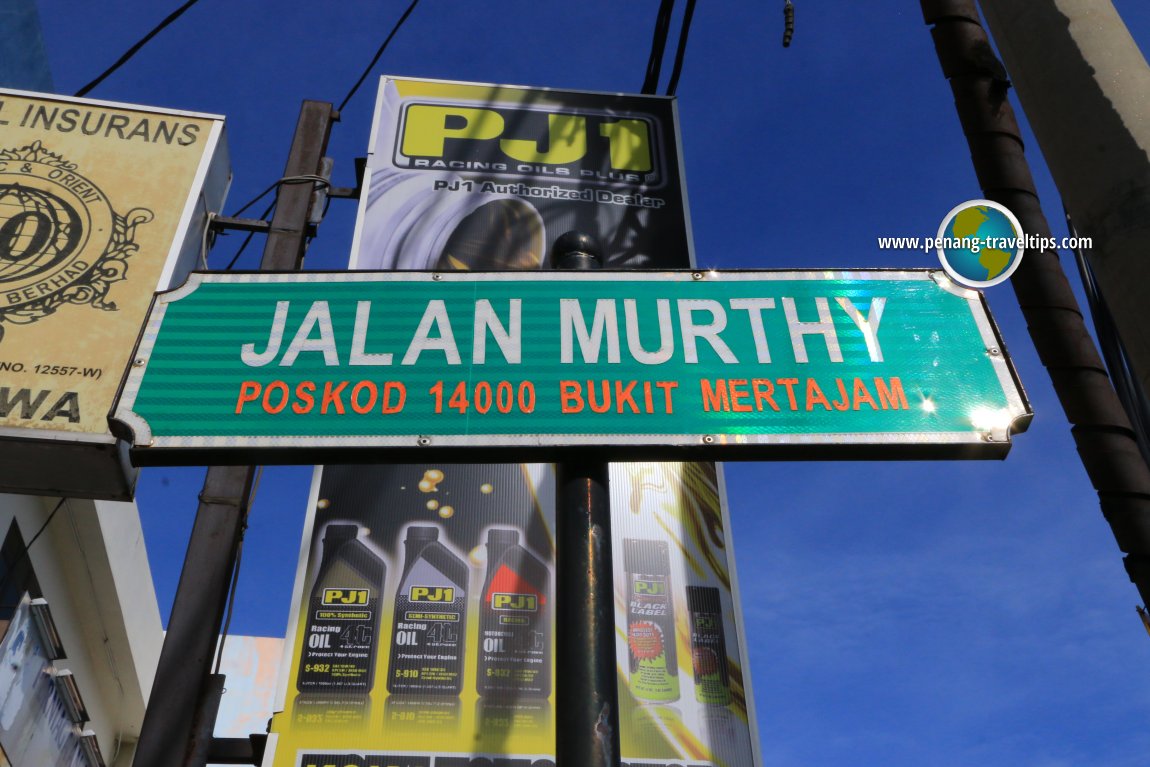 Jalan Murthy road sign