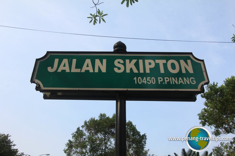 Jalan Skipton road sign