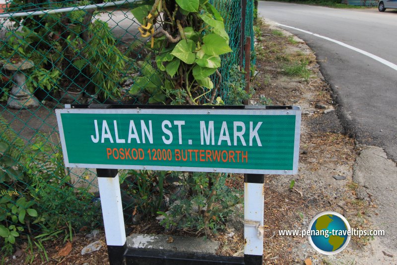 Jalan St Mark roadsign