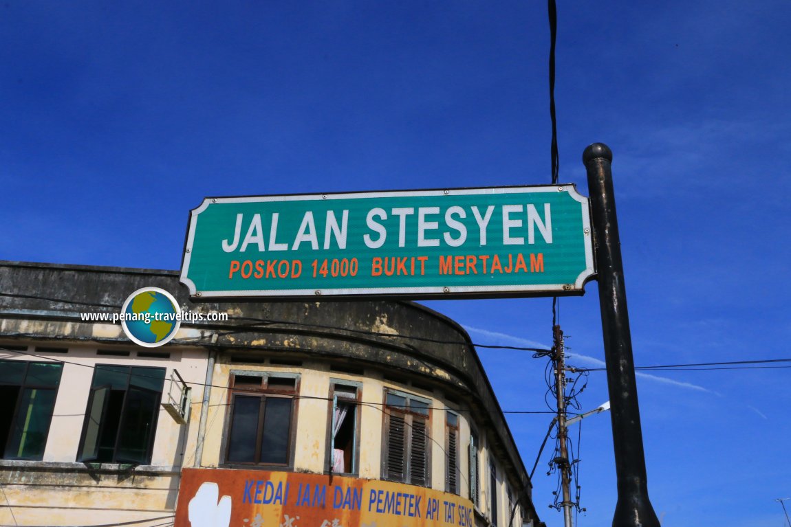 Jalan Stesen road sign