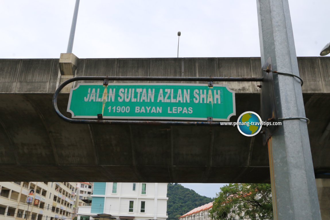 Jalan Sultan Azlan Shah road sign