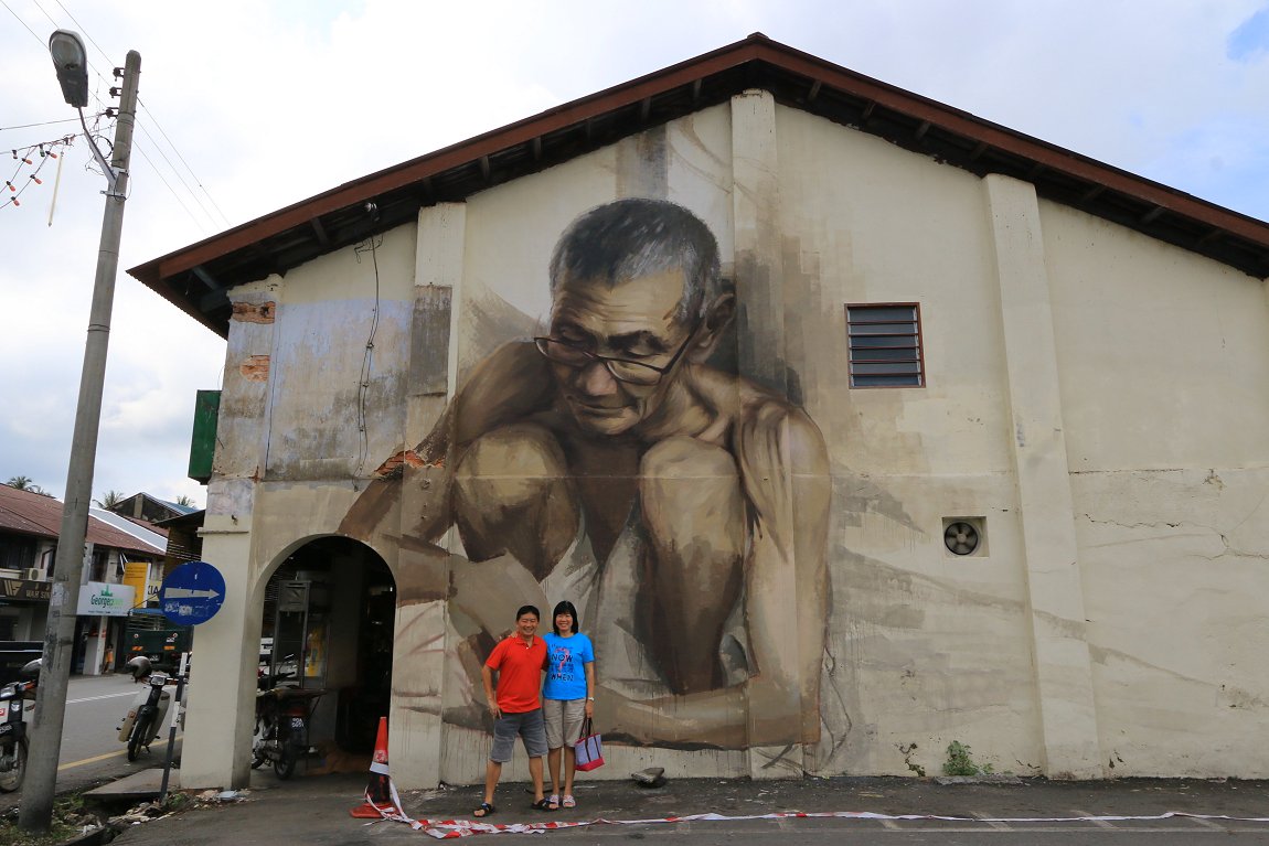 Julia Volchkova's Balik Pulau Old Fisherman Mural