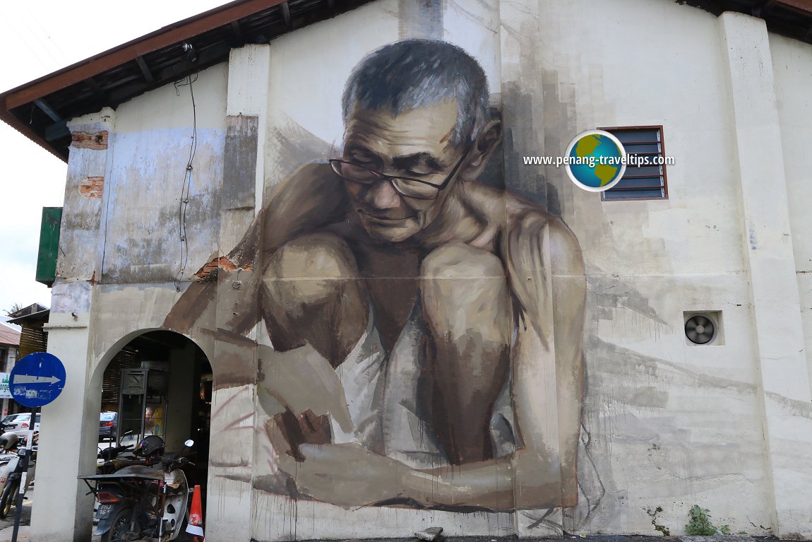 Julia Volchkova's Balik Pulau Old Fisherman Mural