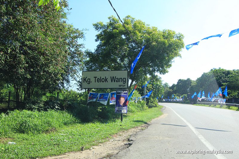 Kampung Telok Wang signboard