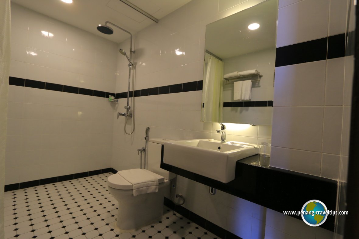 Guest bathroom at one of the suites