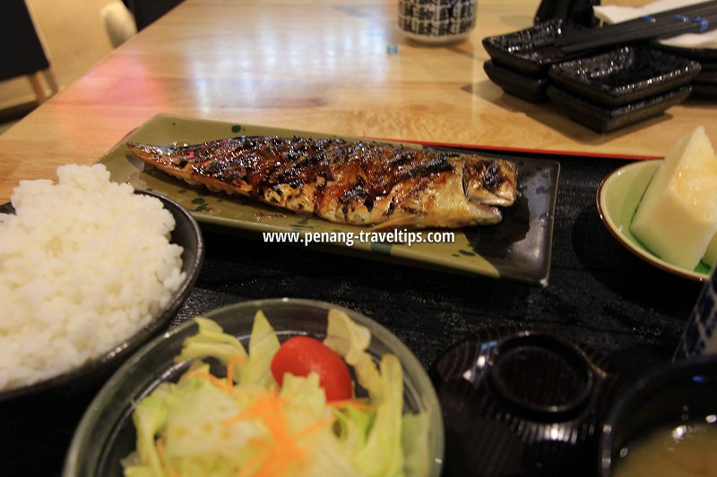 Saba Shioyaki (mackerel) set, Kiyomi Japanese Restaurant