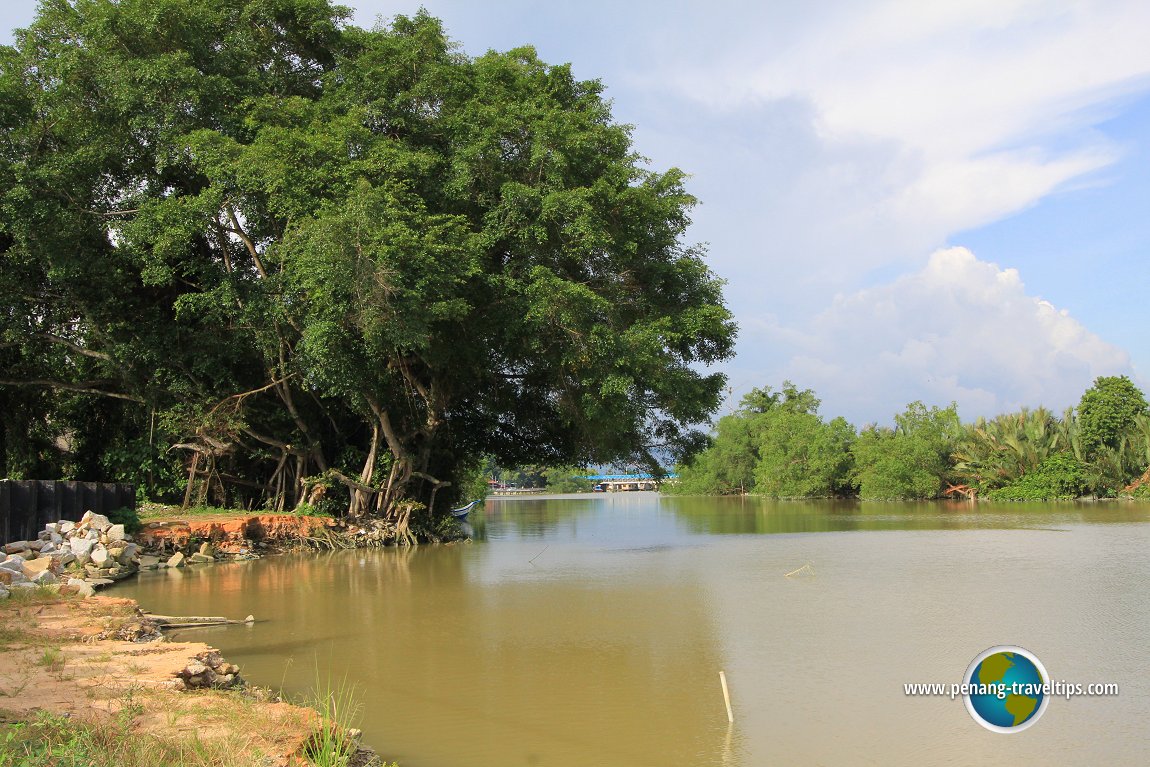 View of the Krian River in Teluk Ipil