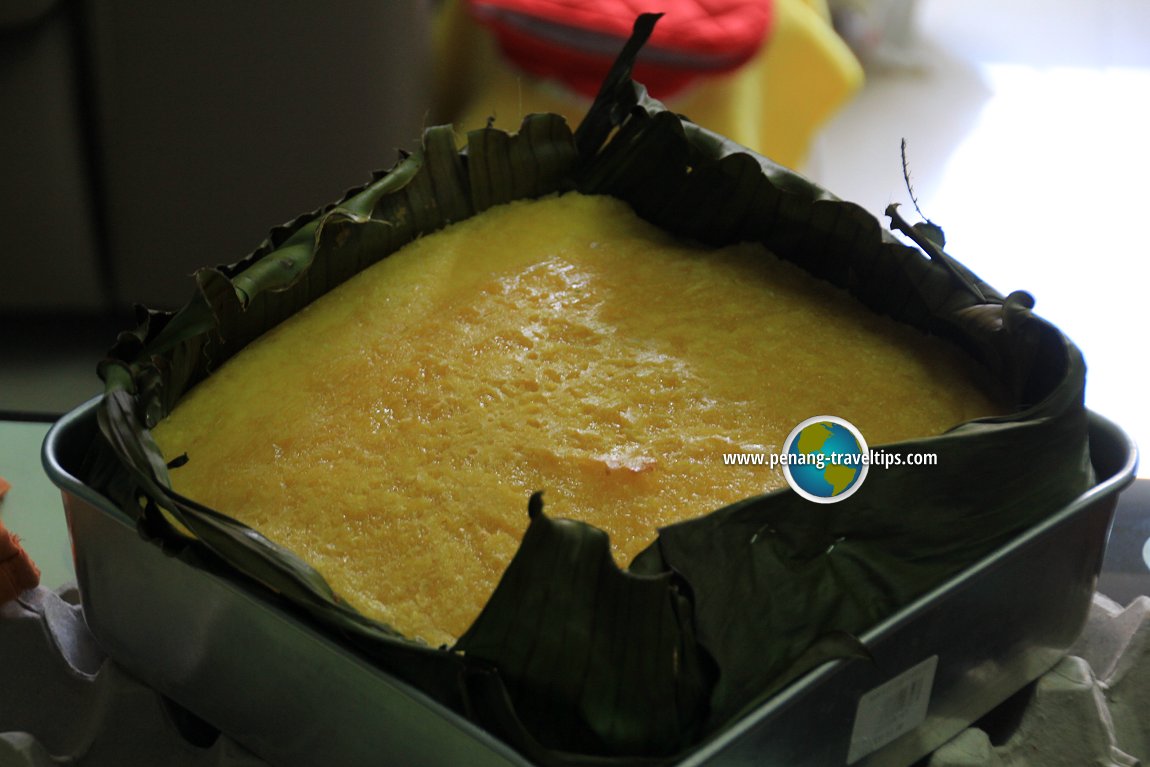 Kuih Bengka Ubi Kayu before baking