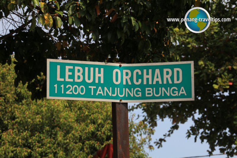 Lebuh Orchard road sign