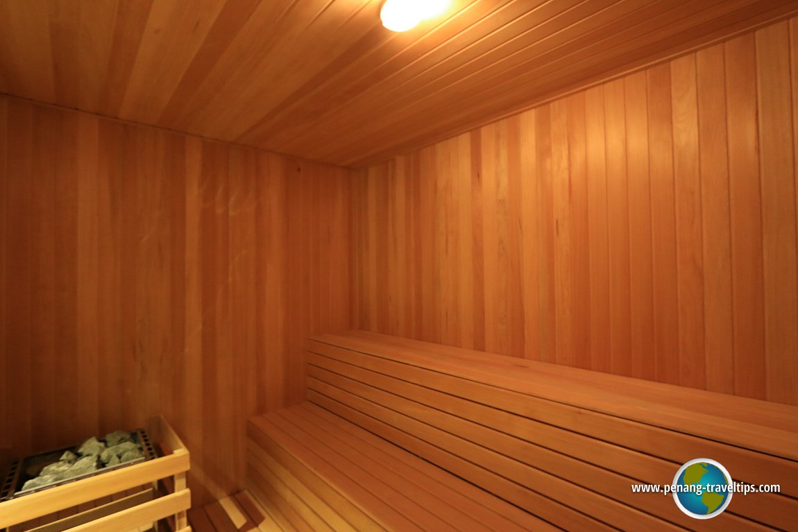 The sauna at Lexis Suites Penang