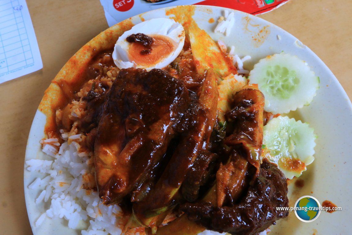 My plate of nasi kandar at Line Clear