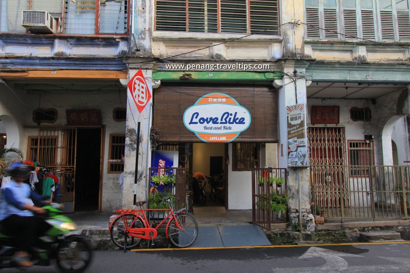 Love Bike, Love Lane, George Town