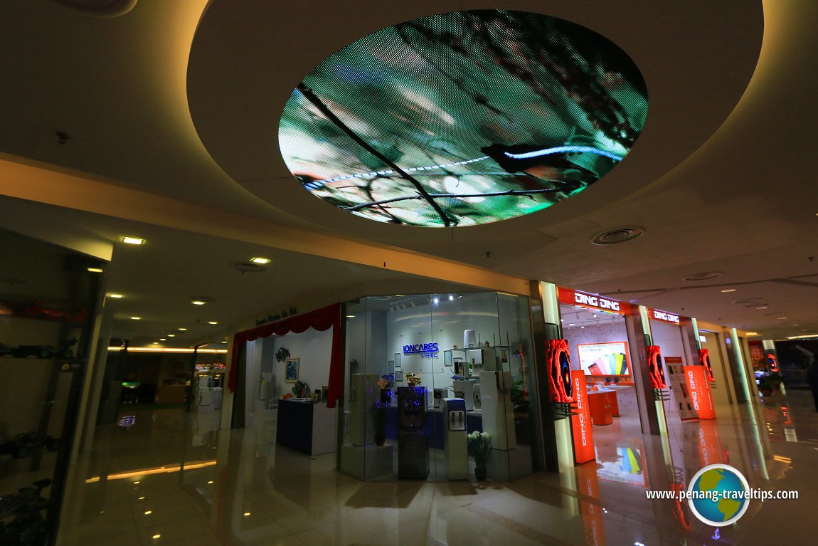 Digital outlet arcade ceiling motif at M Mall O2O