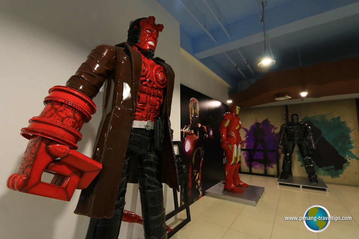 Hellboy and other comicbook characters at M Mall O2O