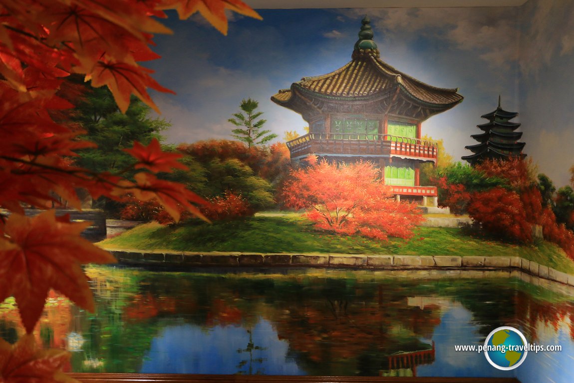 Autumn in a Korean garden, at M Mall O2O