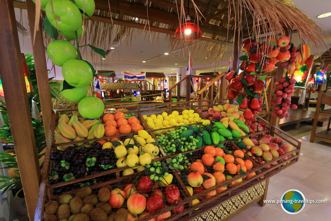 A Thai fruit stall at M Mall O2O