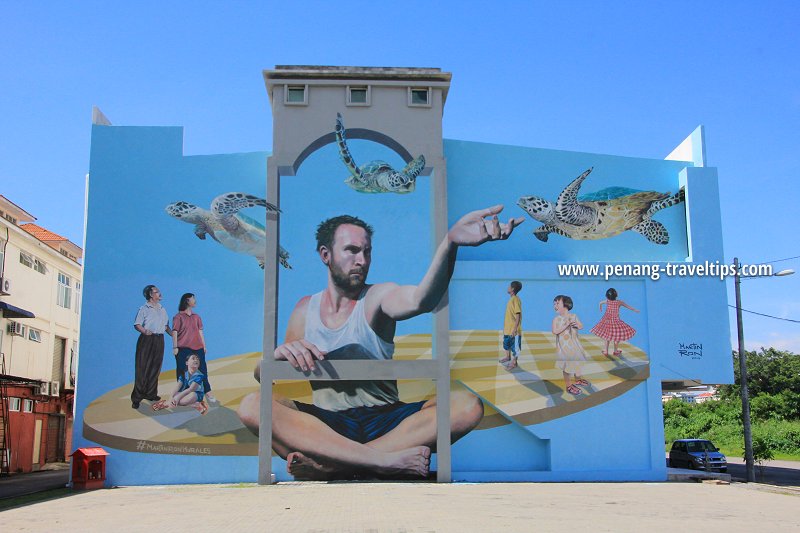 Man & Turtle Mural