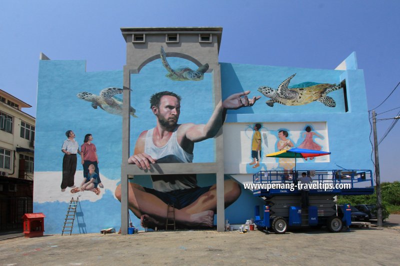 Man & Turtle Mural