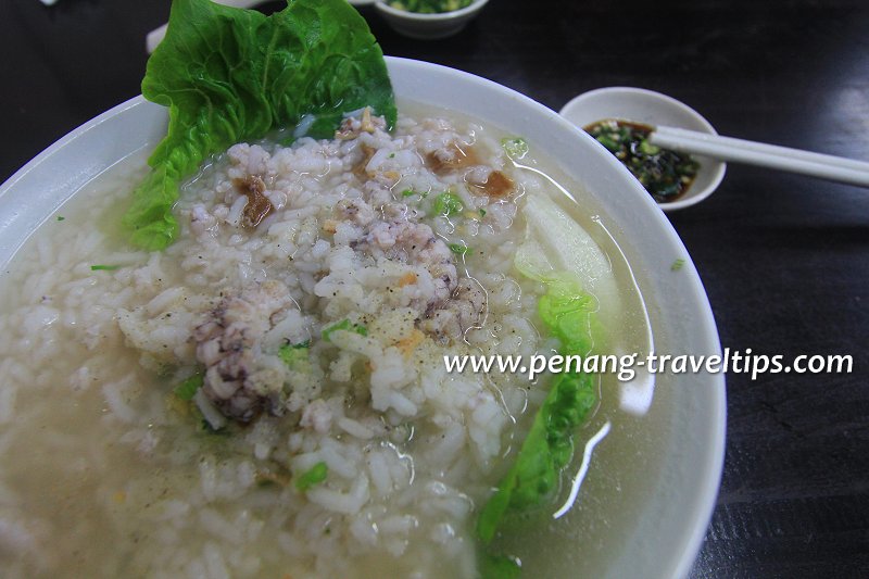 Mantis prawns porridge at Ju Lie Restaurant