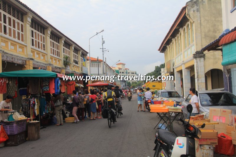 Market stalls along Carnarvon Street