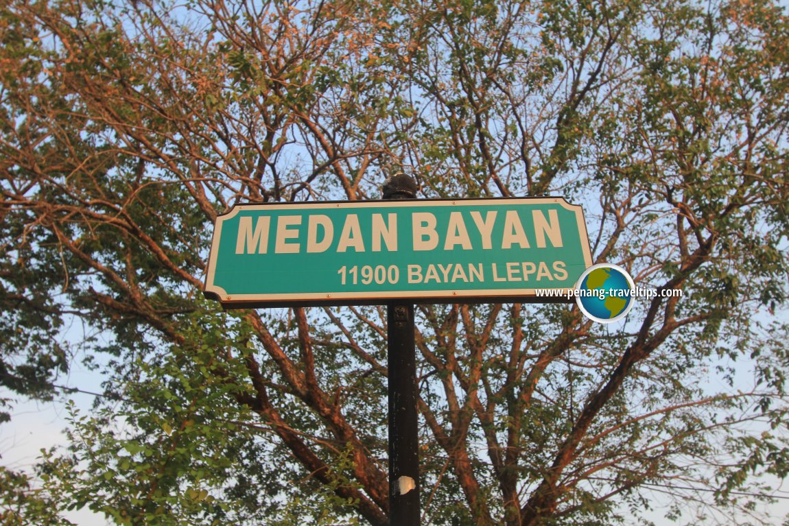 Medan Bayan road sign