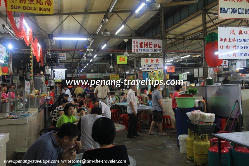 Medan Selera Taman Free School hawker stalls