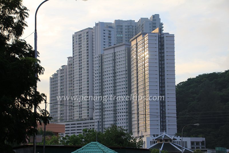 Cluster of residential skyscrapers