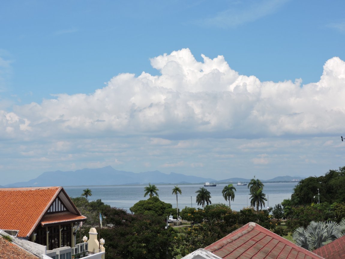 Gunung Jerai in Kedah is visible from the Merlin Hotel roof top