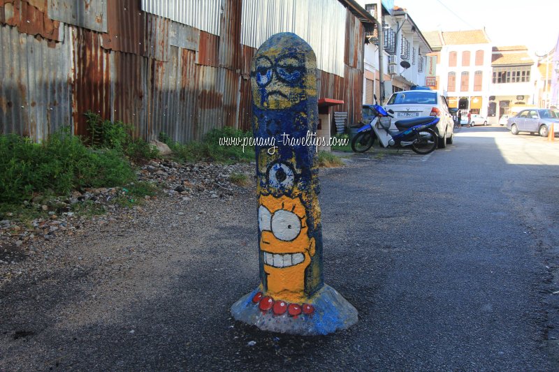 The Minions/Marge Simpson Bollard