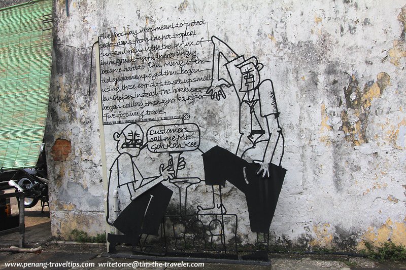 Mr Five Foot Way Sculpture, Transfer Road, George Town, Penang