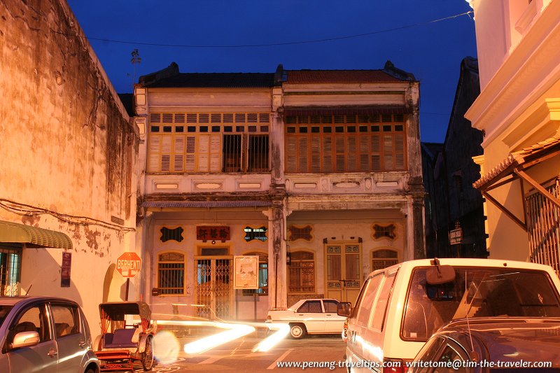 Muda Lane at night