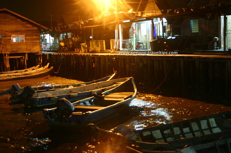 View from My Chew Jetty Vacation Home at night