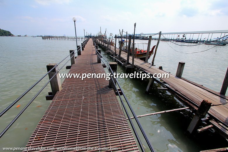 The new broadwalk of the Teluk Bahang Jetty