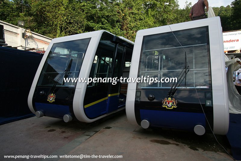 The new coaches of the Penang Hill Railway