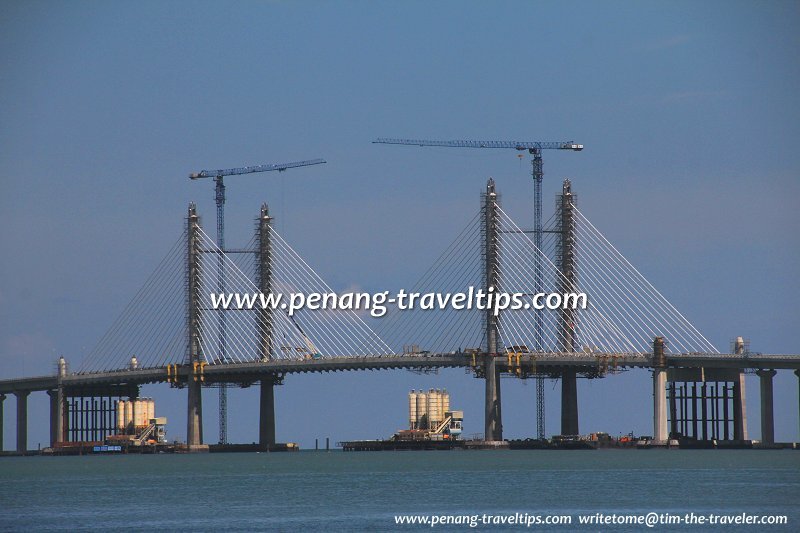 New main span of the Second Penang Bridge