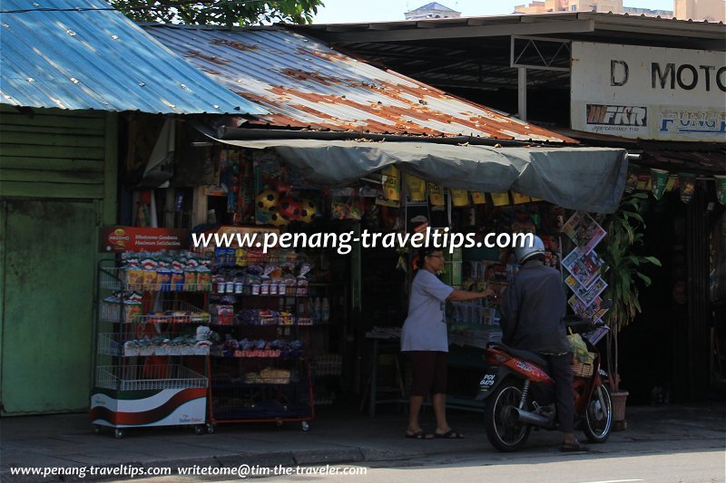 The newsagent at Jalan Jelutong, Penang