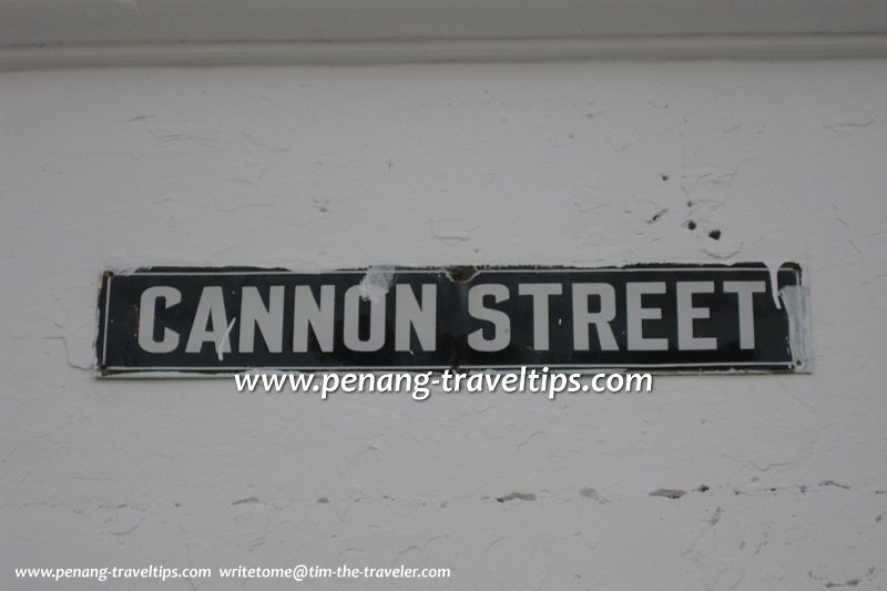 Old Old Cannon Street road sign