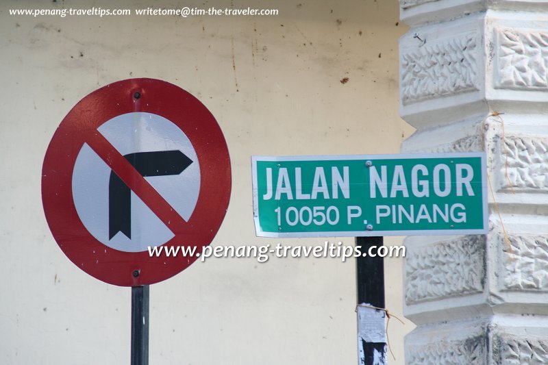 Jalan Nagor road sign