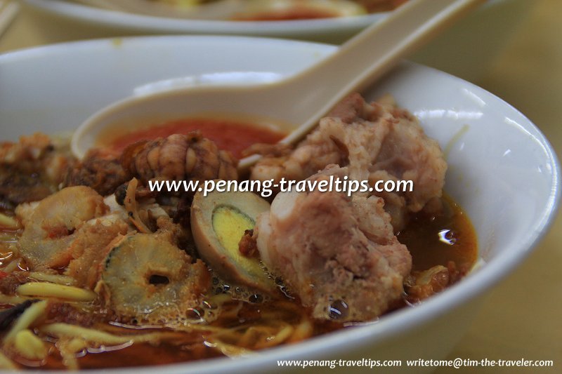 One of the best prawn noodles in Penang