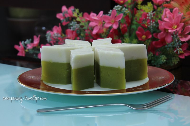 Homemade Kuih Talam, Penang Nyonya Kuih