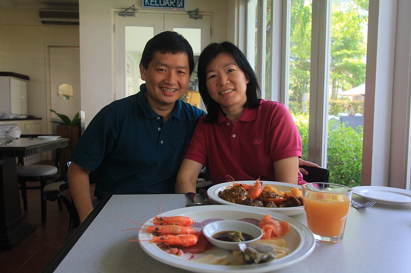 Our lunch at The Bungalow, Lone Pine Hotel, Batu Ferringhi