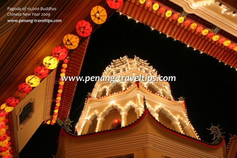 Another view of the Pagoda of 10000 Buddhas in 2009