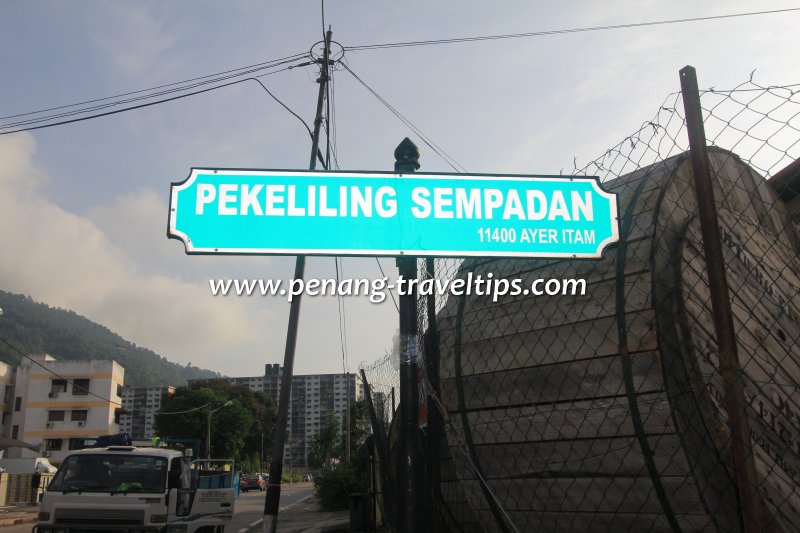 Pekeliling Sempadan road sign