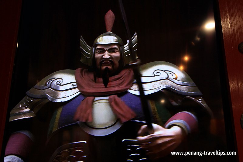 A warrior greeting at Penang Amazing World Studios